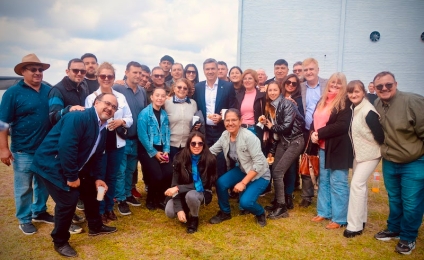 Hermoso Campo: Zdero inauguró INDUPORC y llamó a “soñar en grande” para transformar la provincia