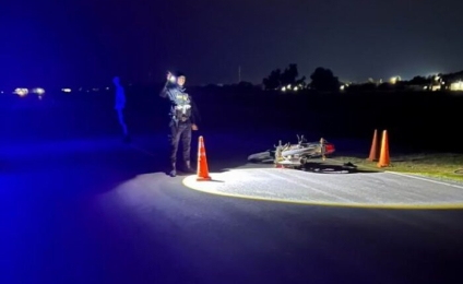 Choque fatal entre moto y una bicicleta en la ruta 4