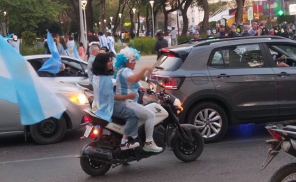 La alegría mundialista estalló en todo el país y el Chaco se sumó a los festejos