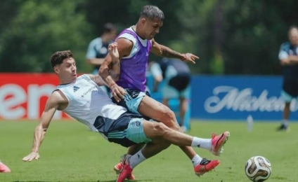 La Albiceleste comenzó la preparación para el duelo decisivo ante España