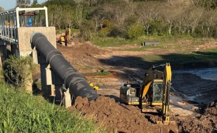 Continúan las tareas en el Segundo Acueducto del Interior