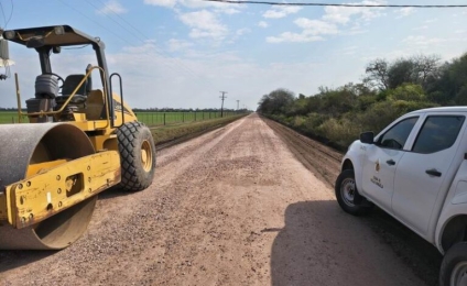 Las Piedritas–Tres Estacas: comenzó el enripiado que mejorará la conectividad