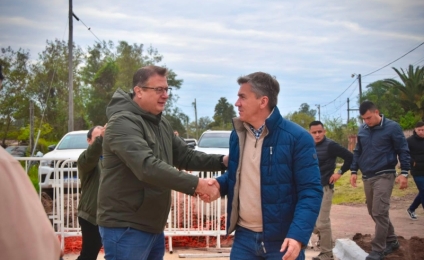 Zdero supervisó las obras de pavimento y ripio para mejorar la conectividad en Tres Isletas