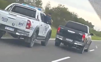 Persecución policial, disparos y cuatro detenidos tras el robo de dos camionetas en la Ruta 11 