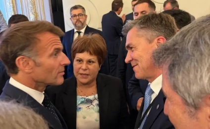 Zdero acompañó a Milei en el encuentro con Macron